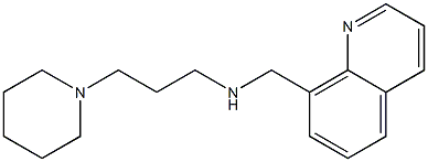 [3-(piperidin-1-yl)propyl](quinolin-8-ylmethyl)amine Structure