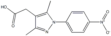 [3,5-dimethyl-1-(4-nitrophenyl)-1H-pyrazol-4-yl]acetic acid Structure