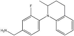 [3-fluoro-4-(2-methyl-1,2,3,4-tetrahydroquinolin-1-yl)phenyl]methanamine 구조식 이미지