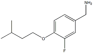 [3-fluoro-4-(3-methylbutoxy)phenyl]methanamine 구조식 이미지