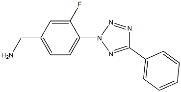 [3-fluoro-4-(5-phenyl-2H-1,2,3,4-tetrazol-2-yl)phenyl]methanamine Structure