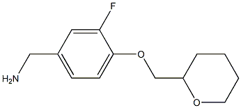 [3-fluoro-4-(oxan-2-ylmethoxy)phenyl]methanamine Structure