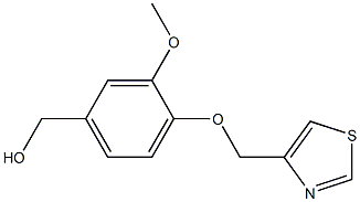 [3-methoxy-4-(1,3-thiazol-4-ylmethoxy)phenyl]methanol 구조식 이미지
