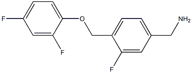 [4-(2,4-difluorophenoxymethyl)-3-fluorophenyl]methanamine 구조식 이미지