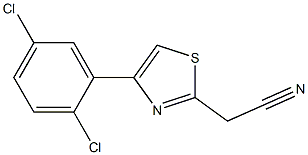 [4-(2,5-dichlorophenyl)-1,3-thiazol-2-yl]acetonitrile 구조식 이미지