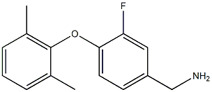 [4-(2,6-dimethylphenoxy)-3-fluorophenyl]methanamine Structure