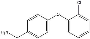 [4-(2-chlorophenoxy)phenyl]methanamine Structure