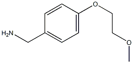 [4-(2-methoxyethoxy)phenyl]methanamine Structure