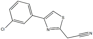 [4-(3-chlorophenyl)-1,3-thiazol-2-yl]acetonitrile Structure