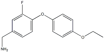 [4-(4-ethoxyphenoxy)-3-fluorophenyl]methanamine Structure