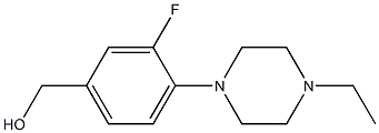 [4-(4-ethylpiperazin-1-yl)-3-fluorophenyl]methanol 구조식 이미지