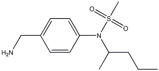 [4-(aminomethyl)phenyl]-N-(pentan-2-yl)methanesulfonamide Structure