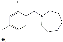 [4-(azepan-1-ylmethyl)-3-fluorophenyl]methanamine 구조식 이미지