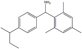 [4-(butan-2-yl)phenyl](2,4,6-trimethylphenyl)methanamine 구조식 이미지