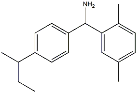 [4-(butan-2-yl)phenyl](2,5-dimethylphenyl)methanamine Structure