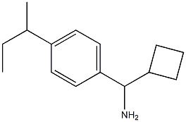 [4-(butan-2-yl)phenyl](cyclobutyl)methanamine Structure