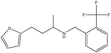 [4-(furan-2-yl)butan-2-yl]({[2-(trifluoromethyl)phenyl]methyl})amine 구조식 이미지