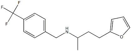 [4-(furan-2-yl)butan-2-yl]({[4-(trifluoromethyl)phenyl]methyl})amine 구조식 이미지