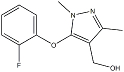 [5-(2-fluorophenoxy)-1,3-dimethyl-1H-pyrazol-4-yl]methanol 구조식 이미지