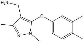 [5-(3,4-dimethylphenoxy)-1,3-dimethyl-1H-pyrazol-4-yl]methanamine 구조식 이미지