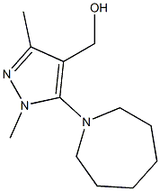 [5-(azepan-1-yl)-1,3-dimethyl-1H-pyrazol-4-yl]methanol 구조식 이미지