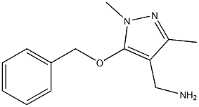 [5-(benzyloxy)-1,3-dimethyl-1H-pyrazol-4-yl]methanamine 구조식 이미지