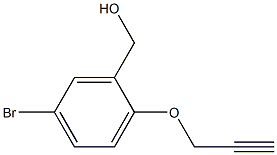 [5-bromo-2-(prop-2-yn-1-yloxy)phenyl]methanol Structure