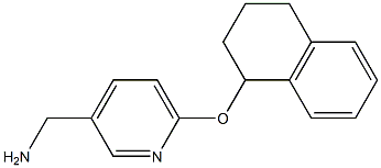 [6-(1,2,3,4-tetrahydronaphthalen-1-yloxy)pyridin-3-yl]methanamine Structure