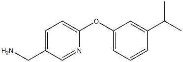 [6-(3-isopropylphenoxy)pyridin-3-yl]methylamine 구조식 이미지