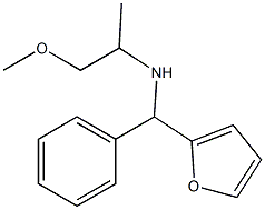 [furan-2-yl(phenyl)methyl](1-methoxypropan-2-yl)amine 구조식 이미지