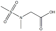 [methyl(methylsulfonyl)amino]acetic acid Structure