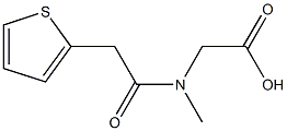 [methyl(thien-2-ylacetyl)amino]acetic acid Structure