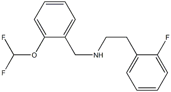 {[2-(difluoromethoxy)phenyl]methyl}[2-(2-fluorophenyl)ethyl]amine 구조식 이미지