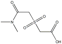 {[2-(dimethylamino)-2-oxoethyl]sulfonyl}acetic acid Structure