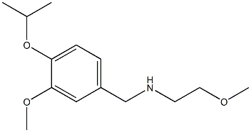 {[3-methoxy-4-(propan-2-yloxy)phenyl]methyl}(2-methoxyethyl)amine Structure