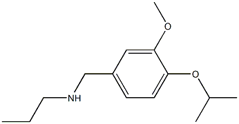 {[3-methoxy-4-(propan-2-yloxy)phenyl]methyl}(propyl)amine Structure