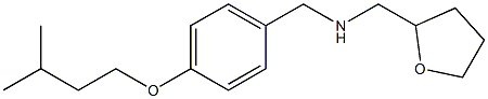{[4-(3-methylbutoxy)phenyl]methyl}(oxolan-2-ylmethyl)amine Structure