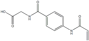 {[4-(acryloylamino)benzoyl]amino}acetic acid Structure