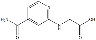 {[4-(aminocarbonyl)pyridin-2-yl]amino}acetic acid Structure