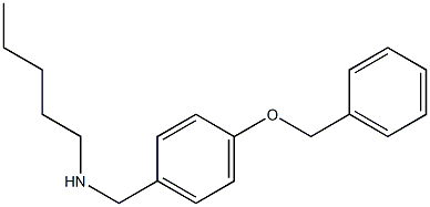 {[4-(benzyloxy)phenyl]methyl}(pentyl)amine Structure