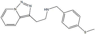 {[4-(methylsulfanyl)phenyl]methyl}(2-{[1,2,4]triazolo[3,4-a]pyridin-3-yl}ethyl)amine Structure