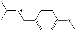 {[4-(methylsulfanyl)phenyl]methyl}(propan-2-yl)amine Structure