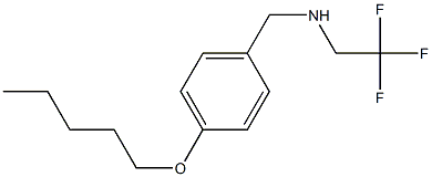 {[4-(pentyloxy)phenyl]methyl}(2,2,2-trifluoroethyl)amine Structure