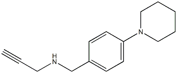 {[4-(piperidin-1-yl)phenyl]methyl}(prop-2-yn-1-yl)amine 구조식 이미지