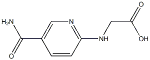 {[5-(aminocarbonyl)pyridin-2-yl]amino}acetic acid 구조식 이미지