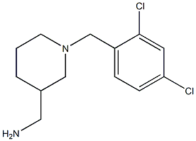 {1-[(2,4-dichlorophenyl)methyl]piperidin-3-yl}methanamine 구조식 이미지