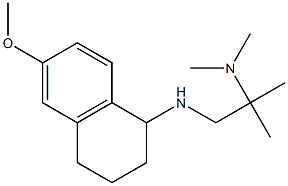 {1-[(6-methoxy-1,2,3,4-tetrahydronaphthalen-1-yl)amino]-2-methylpropan-2-yl}dimethylamine Structure