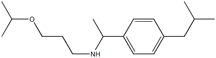 {1-[4-(2-methylpropyl)phenyl]ethyl}[3-(propan-2-yloxy)propyl]amine 구조식 이미지