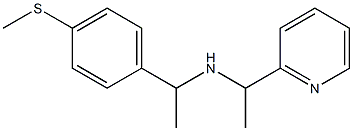 {1-[4-(methylsulfanyl)phenyl]ethyl}[1-(pyridin-2-yl)ethyl]amine Structure