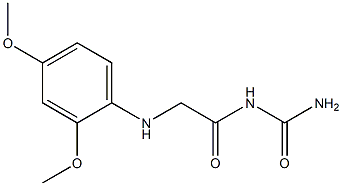 {2-[(2,4-dimethoxyphenyl)amino]acetyl}urea Structure